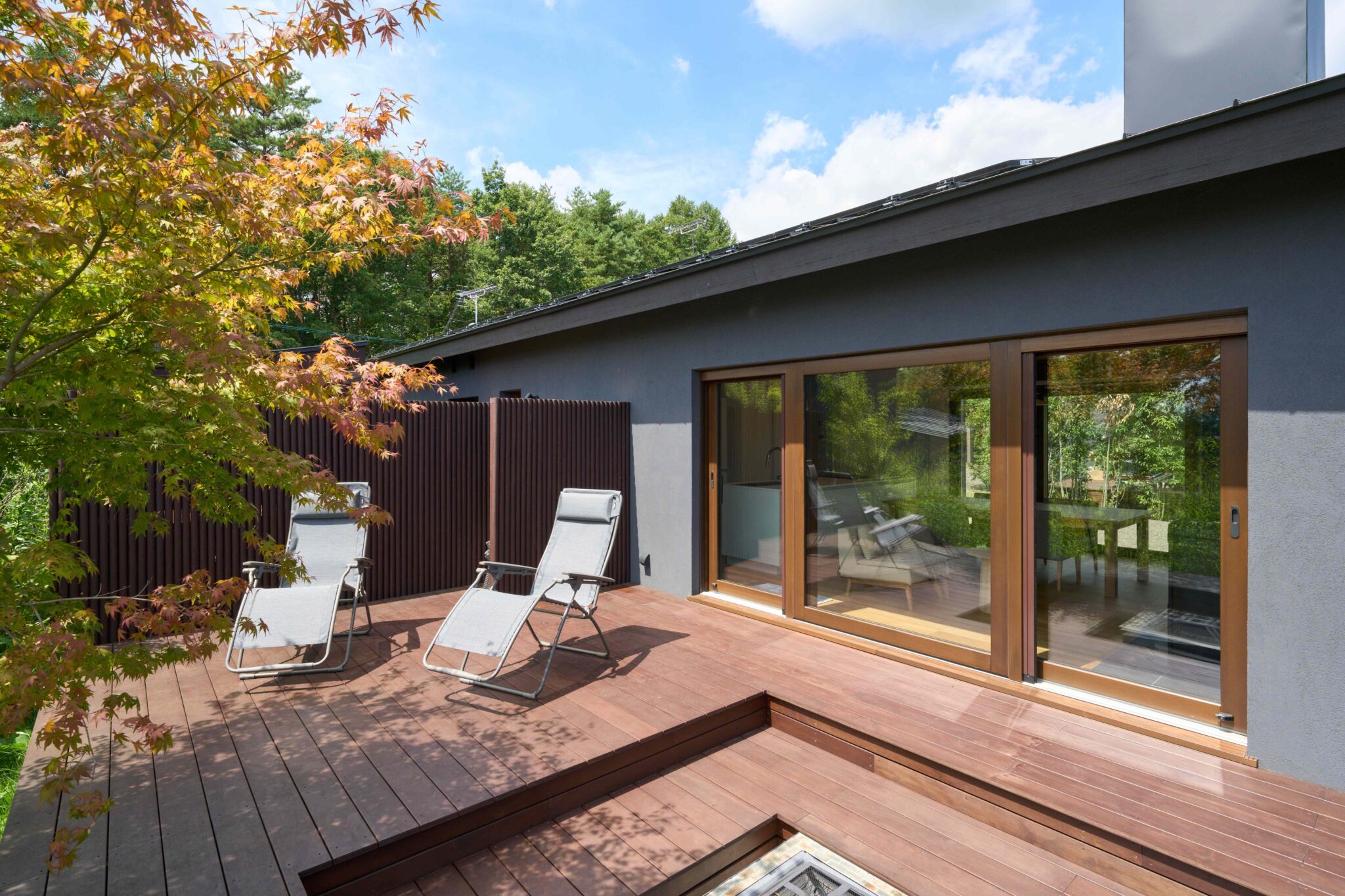 Karuizawa Luxe Villaの庭付き一棟貸しヴィラ