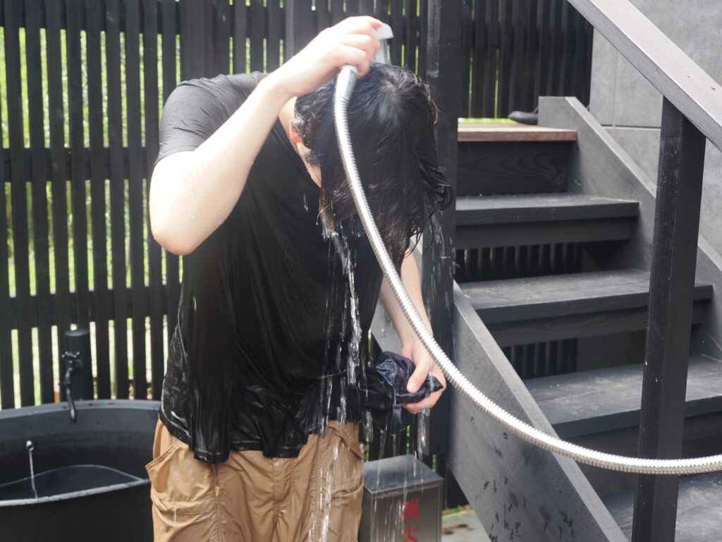 COCO VILLA 養老渓谷のサウナから水風呂1