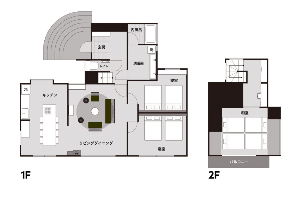 COCO VILLA 箱根仙石原間取り図2
