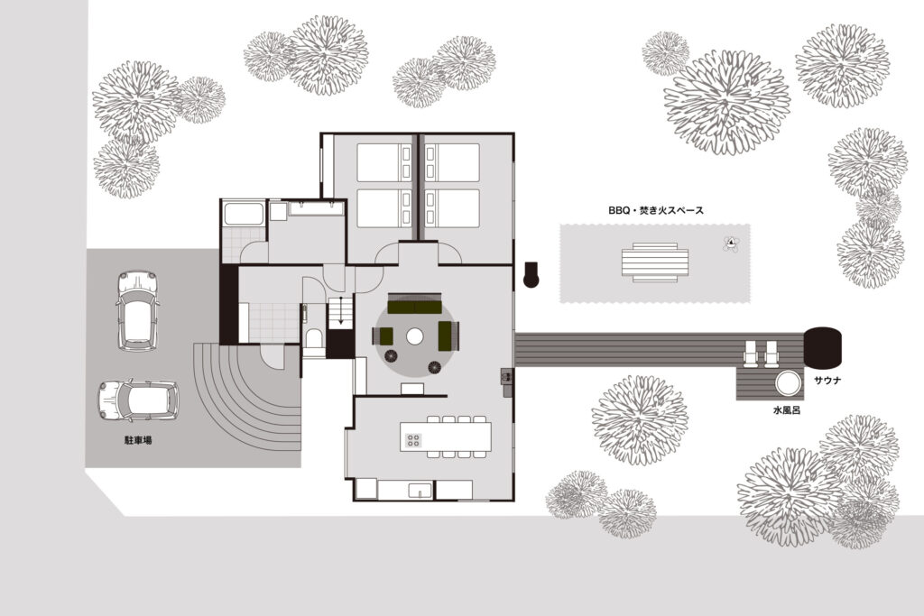 COCO VILLA 箱根仙石原間取り図1