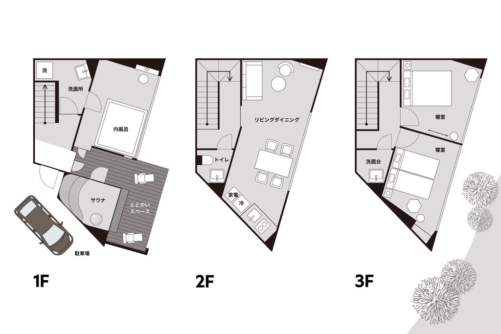 COCO VILLA 奥湯河原　間取り図