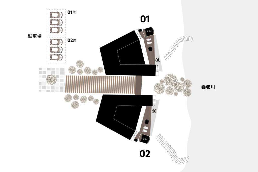 「COCO VILLA 養老渓谷 02」の間取り図1