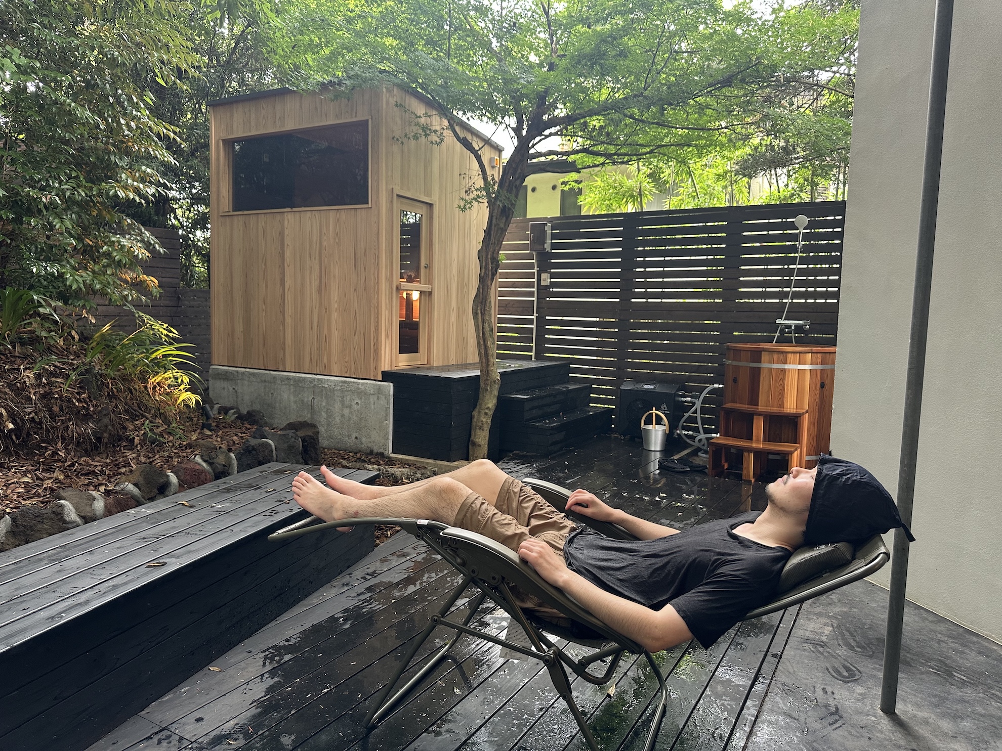 朝のサウナでリフレッシュ、旅の最後のととのい