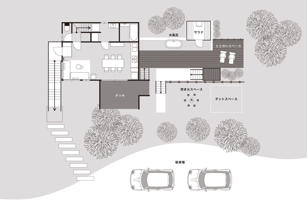 「COCO VILLA 山中湖」見取り図2